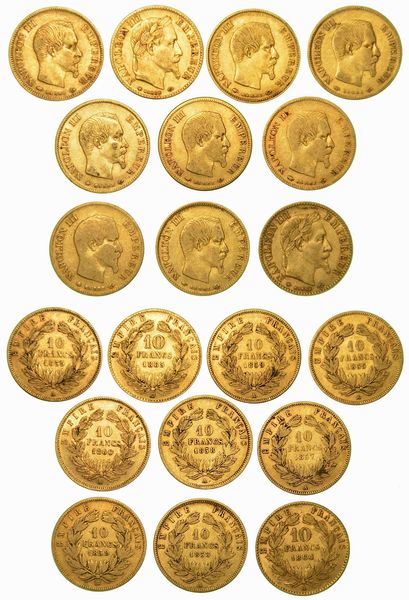 FRANCIA. Lotto di dieci monete.  - Asta Numismatica - Associazione Nazionale - Case d'Asta italiane