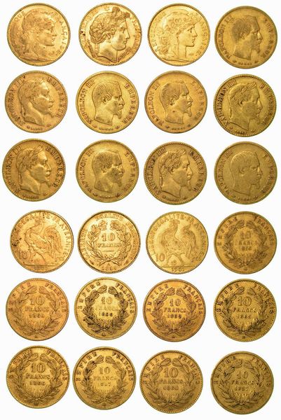 FRANCIA. Lotto di dodici monete.  - Asta Numismatica - Associazione Nazionale - Case d'Asta italiane