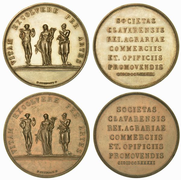 CHIAVARI. Lotto di due medaglie.  - Asta Numismatica - Associazione Nazionale - Case d'Asta italiane