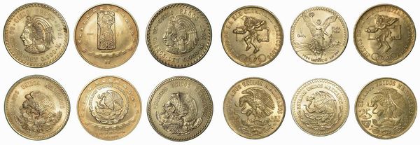 MESSICO. Lotto di sei monete.  - Asta Numismatica - Associazione Nazionale - Case d'Asta italiane