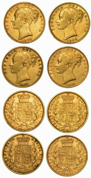 REGNO UNITO. Lotto di quattro monete.  - Asta Numismatica - Associazione Nazionale - Case d'Asta italiane