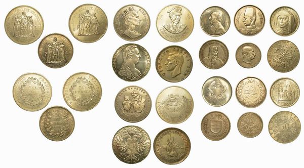STATI VARI. Lotto di dodici monete e una medaglia.  - Asta Numismatica - Associazione Nazionale - Case d'Asta italiane