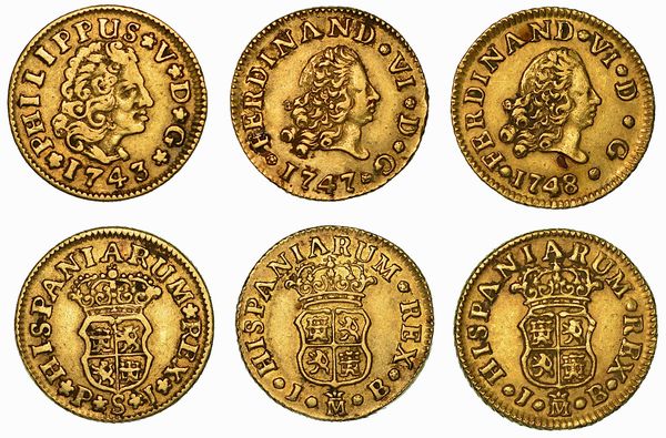 SPAGNA. Lotto di tre monete.  - Asta Numismatica - Associazione Nazionale - Case d'Asta italiane