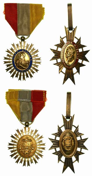 VENEZUELA. Lotto di due onorificenze.  - Asta Numismatica - Associazione Nazionale - Case d'Asta italiane