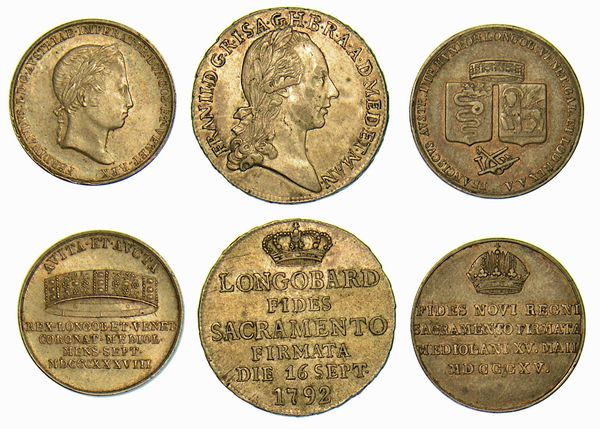 MILANO. Lotto di tre monete.  - Asta Numismatica - Associazione Nazionale - Case d'Asta italiane