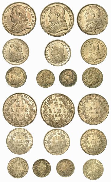 Lotto di dieci monete.  - Asta Numismatica - Associazione Nazionale - Case d'Asta italiane