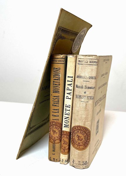 Lotto di quattro libri.  - Asta Numismatica - Associazione Nazionale - Case d'Asta italiane