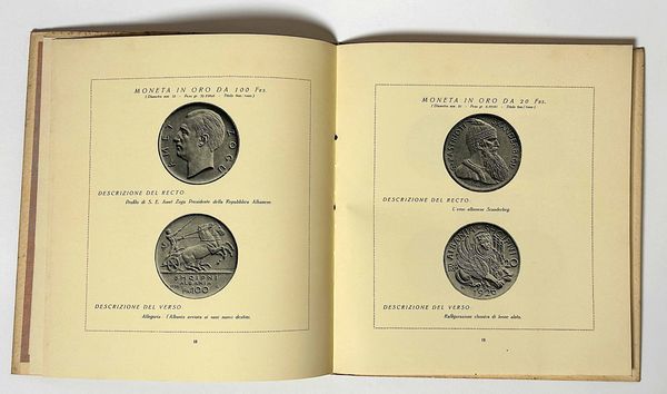BANCA NAZIONALE D'ALBANIA. BANKA KOMBETARE E SHQIPNIS.  - Asta Numismatica - Associazione Nazionale - Case d'Asta italiane