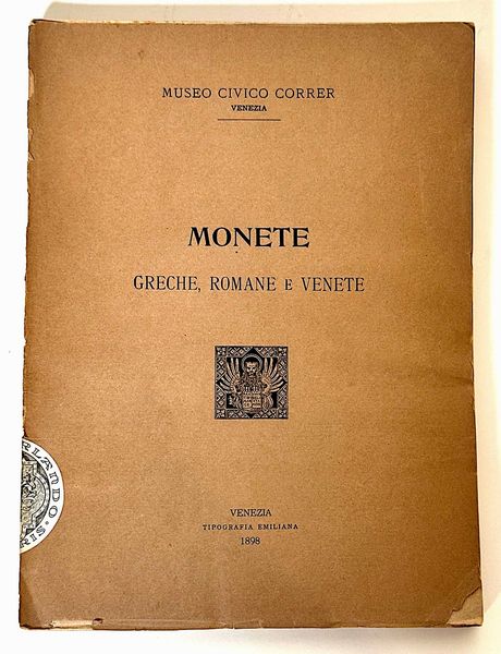 MUSEO CIVICO CORRER. Monete greche, romane e venete.  - Asta Numismatica - Associazione Nazionale - Case d'Asta italiane