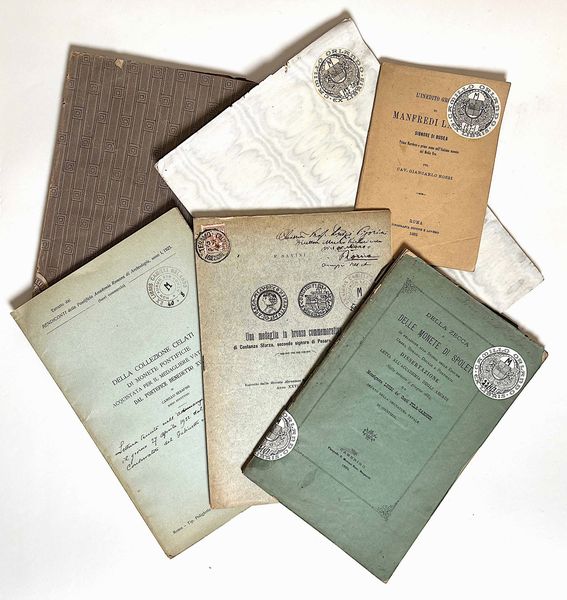 Lotto di sei libri.  - Asta Numismatica - Associazione Nazionale - Case d'Asta italiane