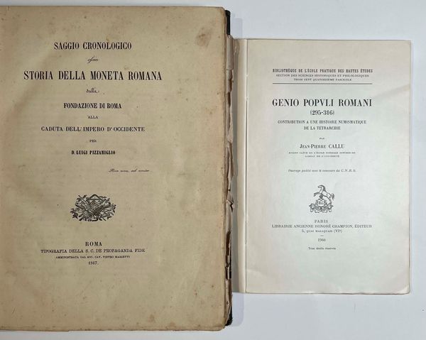 Lotto di due libri.  - Asta Numismatica - Associazione Nazionale - Case d'Asta italiane