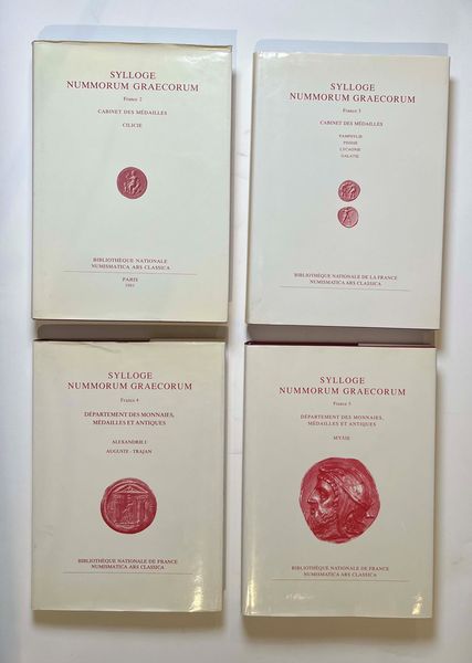 SYLLOGE NUMMORUM GRAECORUM FRANCE. Lotto di quattro volumi.  - Asta Numismatica - Associazione Nazionale - Case d'Asta italiane