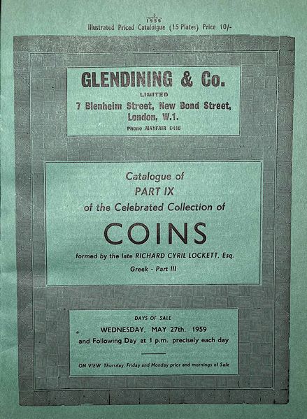 SOTHEBY E GLENDINING. Lotto di 16 cataloghi.  - Asta Numismatica - Associazione Nazionale - Case d'Asta italiane