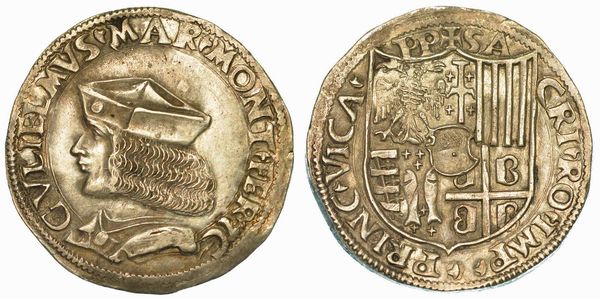 CASALE. GUGLIELMO II PALEOLOGO, 1494-1518. Testone.  - Asta Numismatica - Associazione Nazionale - Case d'Asta italiane