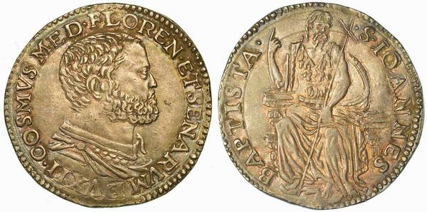 FIRENZE. COSIMO I DE' MEDICI, 1537-1574. Testone.  - Asta Numismatica - Associazione Nazionale - Case d'Asta italiane