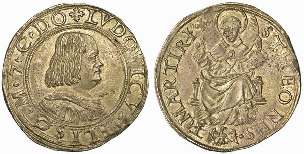MESSERANO. LUDOVICO II FIESCHI, 1528-1532. Testone.  - Asta Numismatica - Associazione Nazionale - Case d'Asta italiane