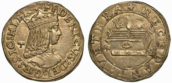 NAPOLI. FEDERICO III D'ARAGONA, 1496-1501. Carlino.  - Asta Numismatica - Associazione Nazionale - Case d'Asta italiane