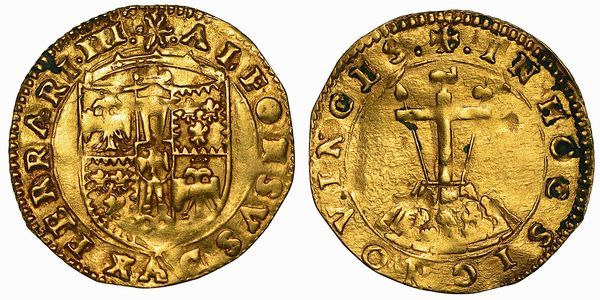 FERRARA. ALFONSO I D'ESTE, 1505-1534. Scudo d'oro.  - Asta Numismatica - Associazione Nazionale - Case d'Asta italiane