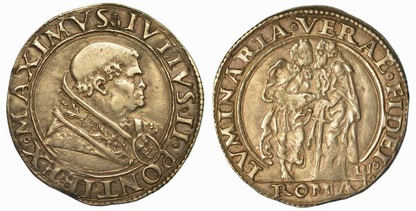 STATO PONTIFICIO. GIULIO II (GIULIANO DELLA ROVERE), 1503-1513. Giulio. Roma.  - Asta Numismatica - Associazione Nazionale - Case d'Asta italiane