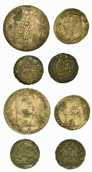 PARMA E PIACENZA. Lotto di quattro monete.  - Asta Numismatica - Associazione Nazionale - Case d'Asta italiane