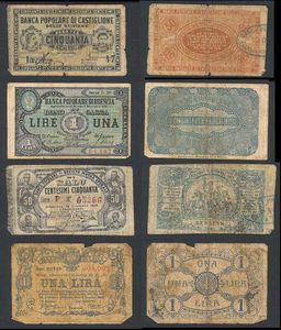 REGNO D'ITALIA. VITTORIO EMANUELE II DI SAVOIA, 1861-1878. Lotto di quattordici biglietti fiduciari.  - Asta Numismatica - Associazione Nazionale - Case d'Asta italiane