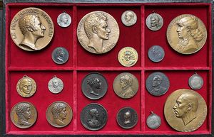 ATTRICI E ATTORI. Lotto di 21 medaglie.  - Asta Numismatica - Associazione Nazionale - Case d'Asta italiane