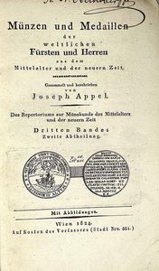 APPEL J. Appel's Repertorium zur Munzkunde des Mittelalters und der neuer Zeit.  - Asta Numismatica - Associazione Nazionale - Case d'Asta italiane