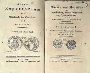 APPEL J. Appel's Repertorium zur Munzkunde des Mittelalters und der neuer Zeit.  - Asta Numismatica - Associazione Nazionale - Case d'Asta italiane