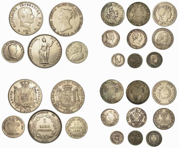 ZECCHE ITALIANE. Lotto di quattordici monete.  - Asta Numismatica | Rinascimento - Associazione Nazionale - Case d'Asta italiane
