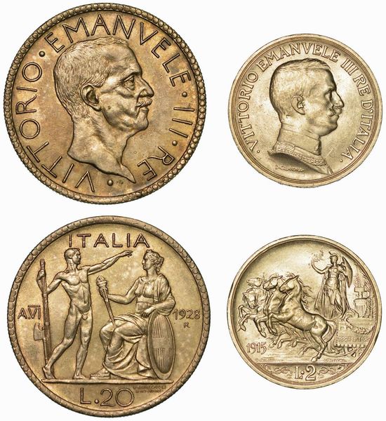 REGNO D'ITALIA. Lotto di due monete.  - Asta Numismatica | Rinascimento - Associazione Nazionale - Case d'Asta italiane