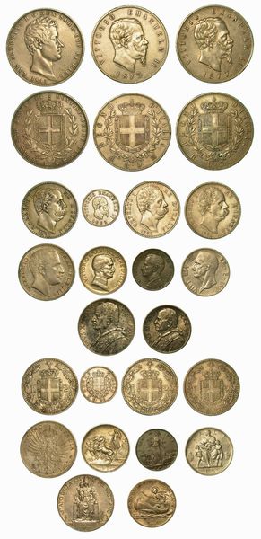 AREA ITALIANA. Lotto di tredici monete.  - Asta Numismatica | Rinascimento - Associazione Nazionale - Case d'Asta italiane