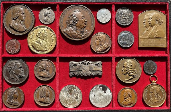 MUSICISTI, COMPOSITORI E TRAGEDIOGRAFI. Lotto di 21 gettoni e medaglie.  - Asta Numismatica | Rinascimento - Associazione Nazionale - Case d'Asta italiane