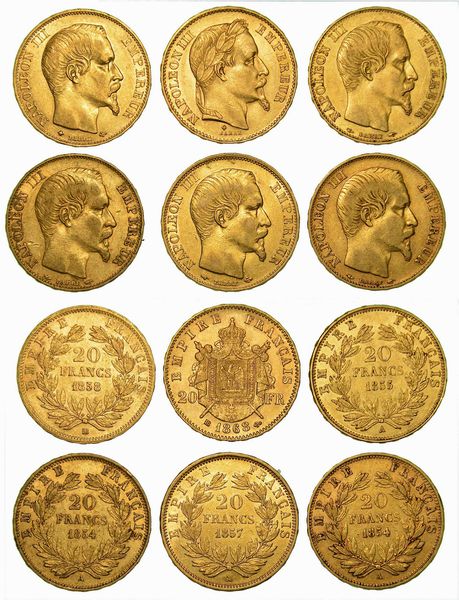 FRANCIA. Lotto di sei esemplari.  - Asta Numismatica | Rinascimento - Associazione Nazionale - Case d'Asta italiane