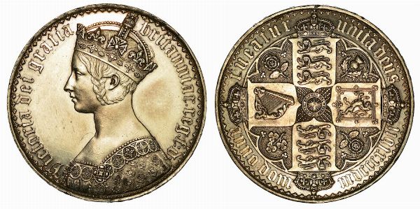 GRAN BRETAGNA. VICTORIA, 1837-1901. Crown 1847.  - Asta Numismatica | Rinascimento - Associazione Nazionale - Case d'Asta italiane