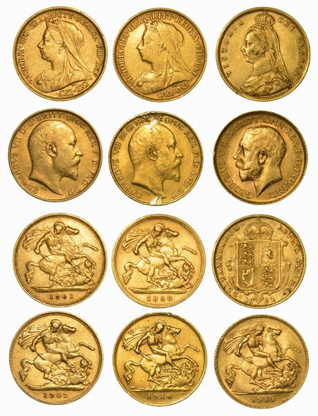 REGNO UNITO. Lotto di sei monete.  - Asta Numismatica | Rinascimento - Associazione Nazionale - Case d'Asta italiane