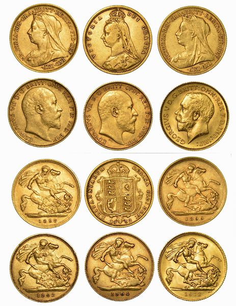 REGNO UNITO. Lotto di sei monete.  - Asta Numismatica | Rinascimento - Associazione Nazionale - Case d'Asta italiane