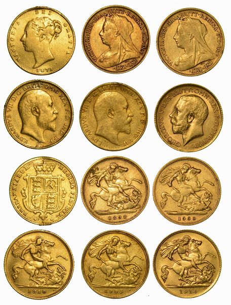 REGNO UNITO. Lotto di sei monete.  - Asta Numismatica | Rinascimento - Associazione Nazionale - Case d'Asta italiane