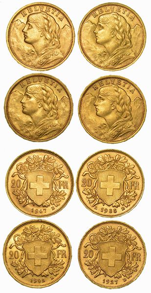 SVIZZERA. Lotto di quattro monete.  - Asta Numismatica | Rinascimento - Associazione Nazionale - Case d'Asta italiane