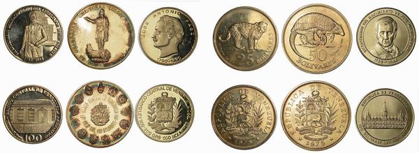 VENEZUELA. Lotto di sei monete.  - Asta Numismatica | Rinascimento - Associazione Nazionale - Case d'Asta italiane