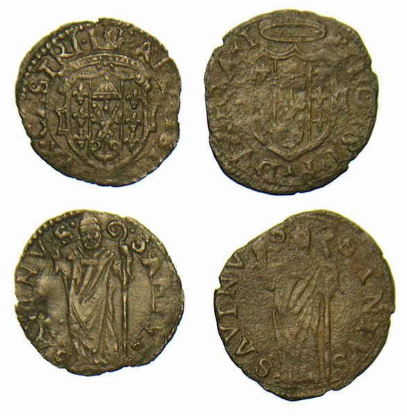 CASTRO. Lotto di due monete.  - Asta Numismatica | Rinascimento - Associazione Nazionale - Case d'Asta italiane