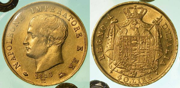 MILANO. NAPOLEONE I, 1805-1814. 40 Lire 1813.  - Asta Numismatica | Rinascimento - Associazione Nazionale - Case d'Asta italiane