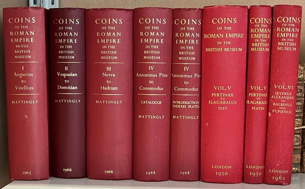 MATTINGLY H.M. Coins of the Roman Empire in the British Museum. 8 volumi.  - Asta Numismatica | Rinascimento - Associazione Nazionale - Case d'Asta italiane