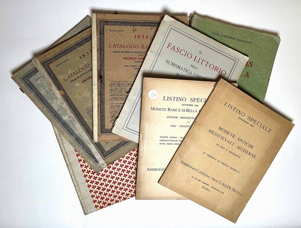 Lotto di otto cataloghi.  - Asta Numismatica | Rinascimento - Associazione Nazionale - Case d'Asta italiane