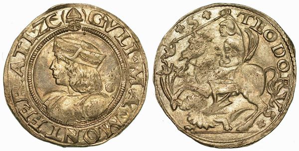 CASALE. GUGLIELMO II PALEOLOGO, 1494-1518. Cavallotto.  - Asta Numismatica | Rinascimento - Associazione Nazionale - Case d'Asta italiane