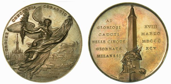 MILANO. Lotto di due medaglie.  - Asta Numismatica | Rinascimento - Associazione Nazionale - Case d'Asta italiane