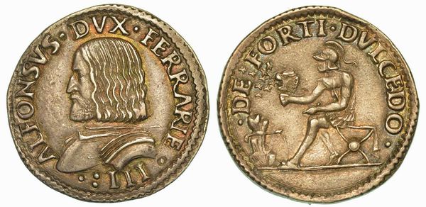 FERRARA. ALFONSO I D'ESTE, 1505-1534. Testone.  - Asta Numismatica | Rinascimento - Associazione Nazionale - Case d'Asta italiane