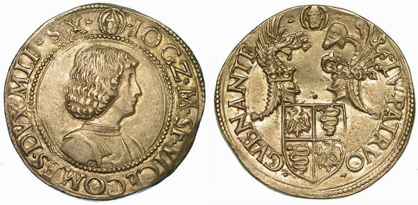 MILANO. GIAN GALEAZZO MARIA SFORZA - REGGENZA DI LUDOVICO MARIA SFORZA, 1480-1494. Testone (o Grosso da 20 Soldi).  - Asta Numismatica | Rinascimento - Associazione Nazionale - Case d'Asta italiane