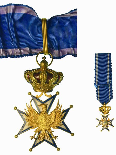 MODENA. SOVRANO ORDINE DINASTICO DELL'AQUILA ESTENSE. Croce da Commendatore.  - Asta Numismatica | Rinascimento - Associazione Nazionale - Case d'Asta italiane