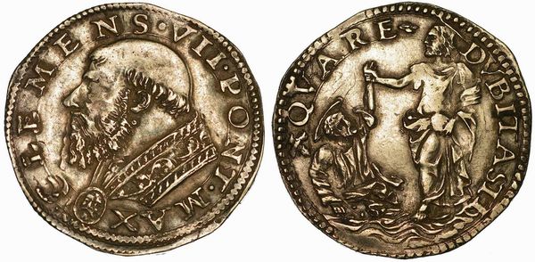STATO PONTIFICIO. CLEMENTE VII (GIULIO DE' MEDICI), 1523-1534. Doppio Carlino. Roma.  - Asta Numismatica | Rinascimento - Associazione Nazionale - Case d'Asta italiane