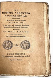 Lotto di due libri.  - Asta Numismatica | Rinascimento - Associazione Nazionale - Case d'Asta italiane